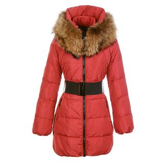 Manteaux Moncler Femmes Rouge